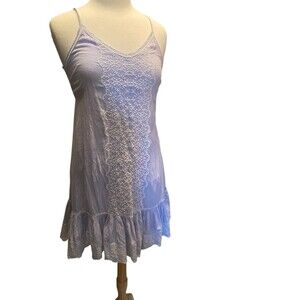 Joie lavender cotton embroidered dress Womens S